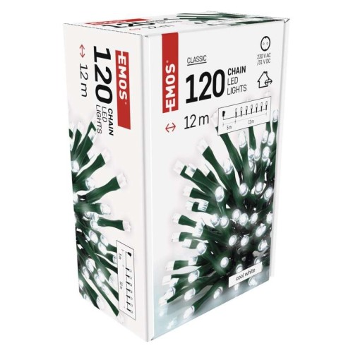 CATENA LUMINOSA 120 LED FISSI LUCE... CATENA LUMINOSA 120 LED FISSI LUCE...