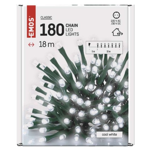 CATENA LUMINOSA 180 LED FISSI LUCE... CATENA LUMINOSA 180 LED FISSI LUCE...