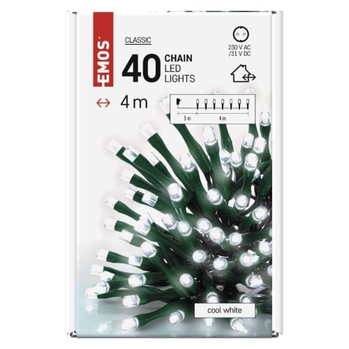 CATENA LUMINOSA 40 LED FISSI LUCE... CATENA LUMINOSA 40 LED FISSI LUCE...