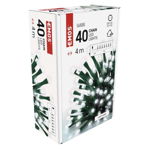 CATENA LUMINOSA 40 LED FISSI LUCE... CATENA LUMINOSA 40 LED FISSI LUCE...