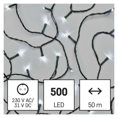 CATENA LUMINOSA 500 LED FISSI LUCE... CATENA LUMINOSA 500 LED FISSI LUCE...