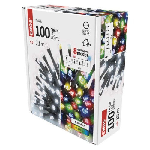 Catena Luminosa LED 100 luci fredde e...