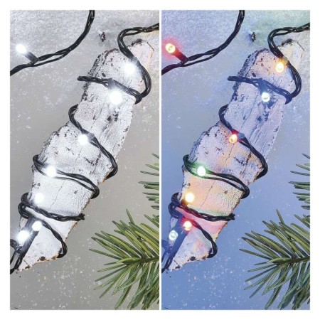 Catena Luminosa LED 100 luci fredde e multicolor, 8 effetti, Esterno,10mt | Emos D4AJ01