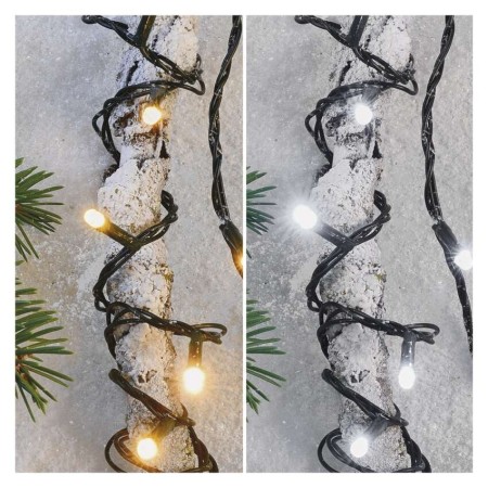 Catena Luminosa LED 100 luci Caldi e Freddi, 8 effetti, Esterno,10mt | Emos D4AL05