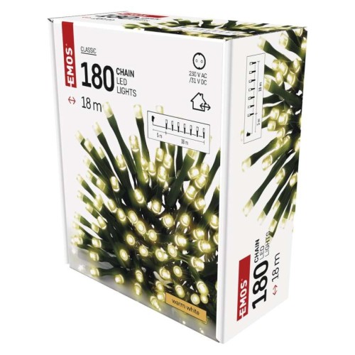 Catena Luminosa LED 180 luci Fisse... Catena Luminosa LED 180 luci Fisse...