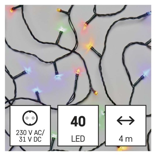 CATENA LUMINOSA 40 LED MULTICOLOR 4MT... CATENA LUMINOSA 40 LED MULTICOLOR 4MT...