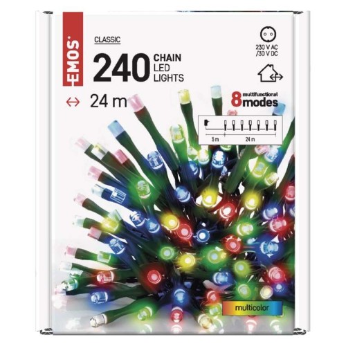 CATENA LUMINOSA 240 LED MULTICOLOR...