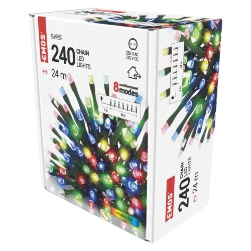 CATENA LUMINOSA 240 LED MULTICOLOR...