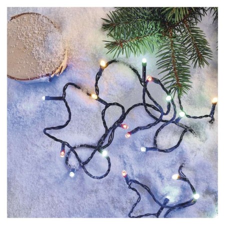 CATENA LUMINOSA 240 LED MULTICOLOR 24MT 8 GIOCHI DI LUCE INTERNO ESTERNO D4AM10