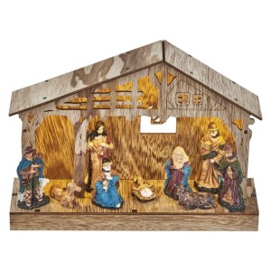 Presepe in Legno 5 Luci LED...