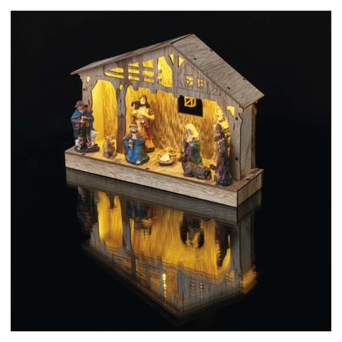 Presepe in Legno 5 Luci LED Caldi a... Presepe in Legno 5 Luci LED Caldi a...