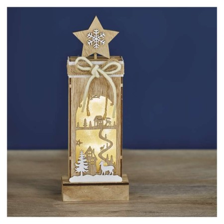Decorazione in Legno Paesaggio invernale LED a Batterie | Emos DCWW13