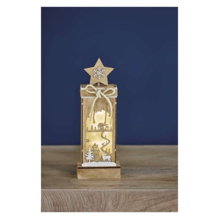 Decorazione in Legno Paesaggio invernale LED a Batterie | Emos DCWW13
