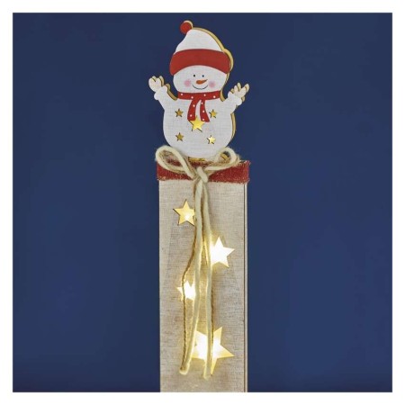 Decorazione in Legno Pupazzo di Neve 6 LED a Batterie | Emos DCWW12