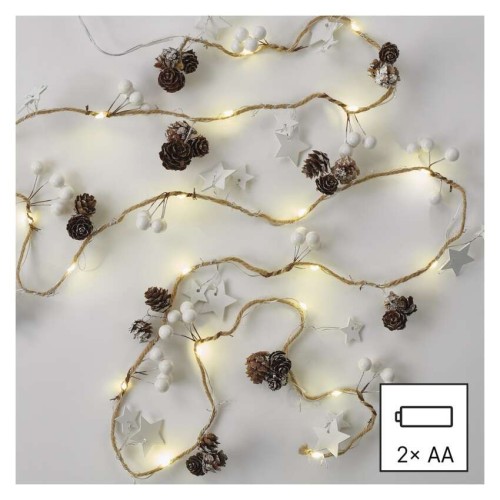 Catena Natalizia LED Stelle e Pigne a... Catena Natalizia LED Stelle e Pigne a...