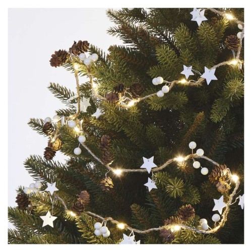 Catena Natalizia LED Stelle e Pigne a... Catena Natalizia LED Stelle e Pigne a...