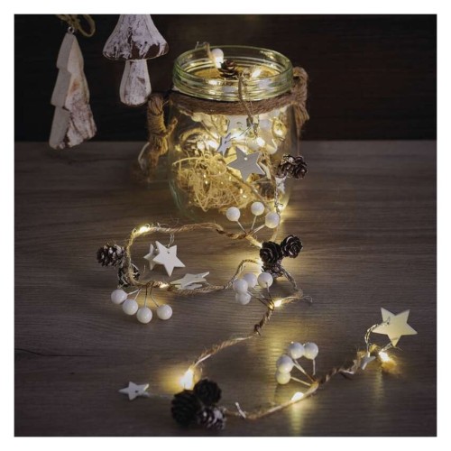 Catena Natalizia LED Stelle e Pigne a... Catena Natalizia LED Stelle e Pigne a...