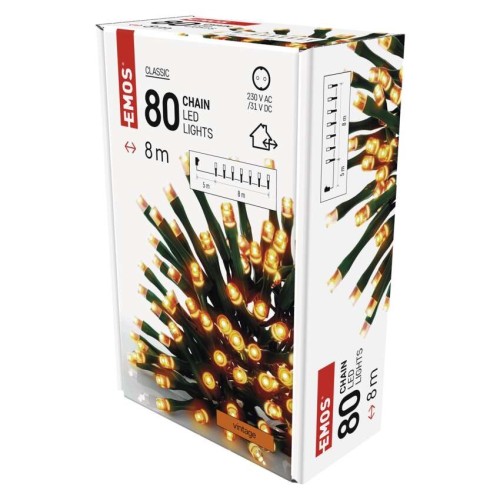 CATENA LUMINOSA 80 LED FISSI VINTAGE... CATENA LUMINOSA 80 LED FISSI VINTAGE...