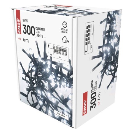 Catena LED Cluster 300 Luci Multicolor, 6 mt, Timer, Esterno | EMOS D4BC04