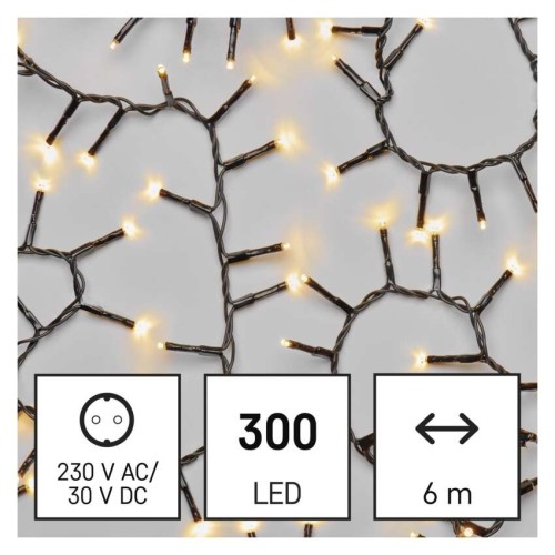 Catena LED Cluster 300 Luci Calde, 6... Catena LED Cluster 300 Luci Calde, 6...