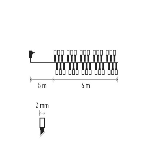 Catena LED Cluster 300 Luci Calde, 6... Catena LED Cluster 300 Luci Calde, 6...
