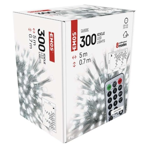 Tenda LED 300 Luci Fredde, 5mt,...