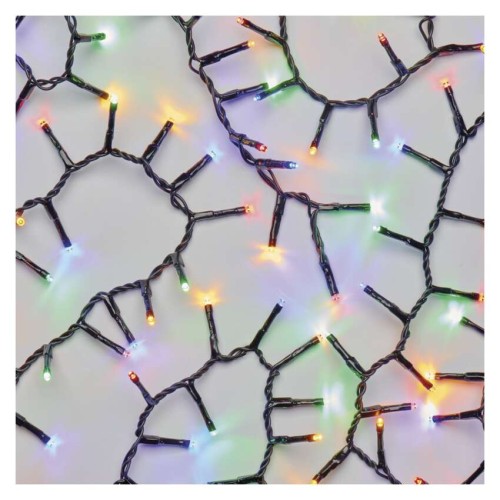 Catena Luminosa Cluster 600 LED Multicolor, 12mt, Timer | EMOS D4BM03