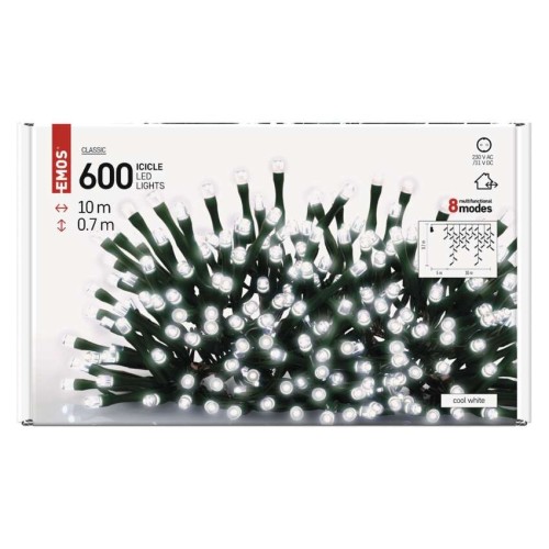 Tenda LED 600 Luci Fredda, 10mt, 8... Tenda LED 600 Luci Fredda, 10mt, 8...