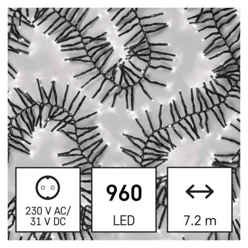 Catena LED Cluster 960 Luce fredda, 8... Catena LED Cluster 960 Luce fredda, 8...