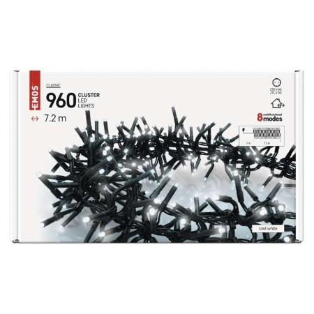 Catena LED Cluster 960 Luce fredda, 8 Effetti, 7.2mt | EMOS D4BC05