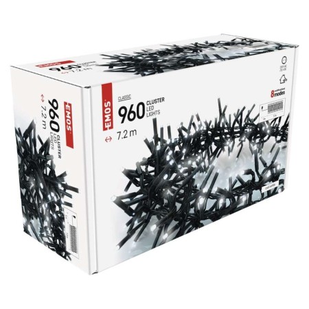 Catena LED Cluster 960 Luce fredda, 8 Effetti, 7.2mt | EMOS D4BC05