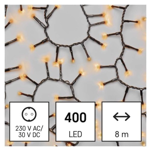 Catena LED Cluster 400 Luci Vintage,... Catena LED Cluster 400 Luci Vintage,...