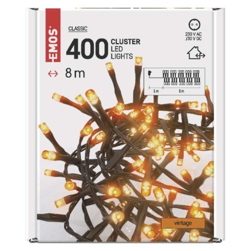 Catena LED Cluster 400 Luci Vintage,... Catena LED Cluster 400 Luci Vintage,...