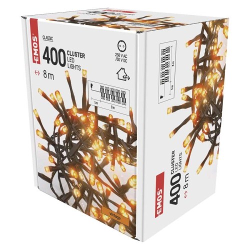 Catena LED Cluster 400 Luci Vintage,... Catena LED Cluster 400 Luci Vintage,...