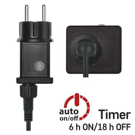 Catena LED Cluster 400 Luci Calda, 8 mt, Timer, Esterno | EMOS D4BW02