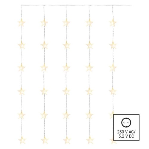 Tenda LED 30 Stelle Luce Calda: 20... Tenda LED 30 Stelle Luce Calda: 20...