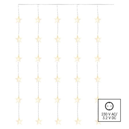 Tenda LED 30 Stelle Luce Calda: 20 Fisse e 10 Lampeggianti | Emos DCGW01