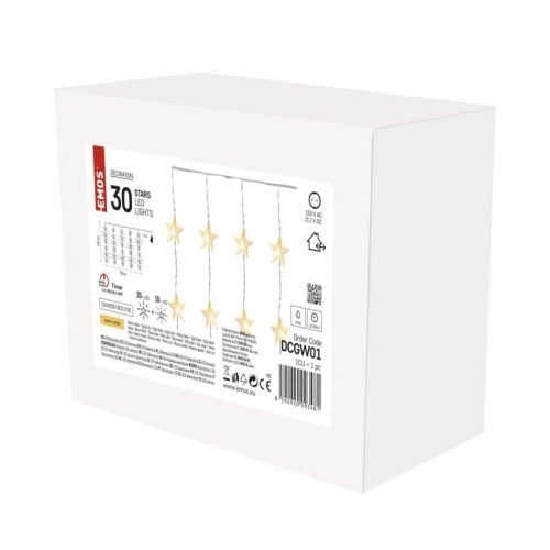 Tenda LED 30 Stelle Luce Calda: 20... Tenda LED 30 Stelle Luce Calda: 20...