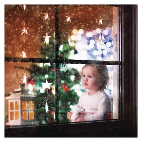 Tenda LED 30 Stelle Luce Calda: 20... Tenda LED 30 Stelle Luce Calda: 20...