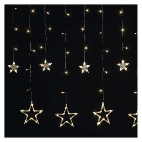 Tenda LED 115 Luci Fredda, Fiocchi di... Tenda LED 115 Luci Fredda, Fiocchi di...