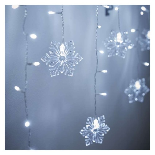 Tenda LED 115 Luci Fredda, Fiocchi di... Tenda LED 115 Luci Fredda, Fiocchi di...
