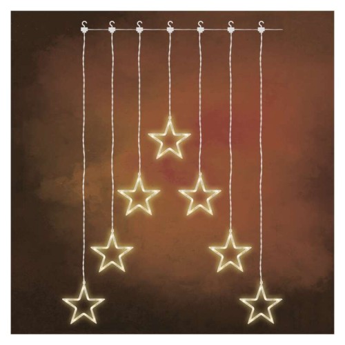 Tenda Natalizia 70 LED: 7 Stelle Luce Calda 67x125cm | Emos DCGW01
