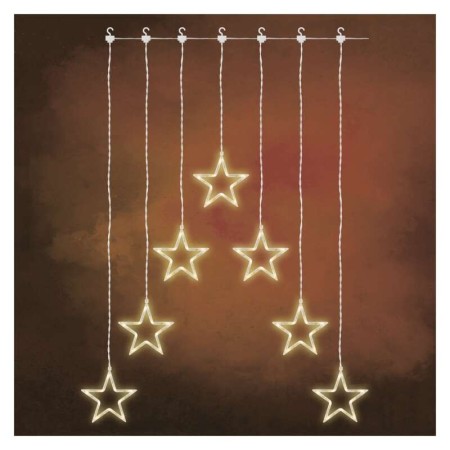 Tenda Natalizia 70 LED: 7 Stelle Luce Calda 67x125cm | Emos DCGW01