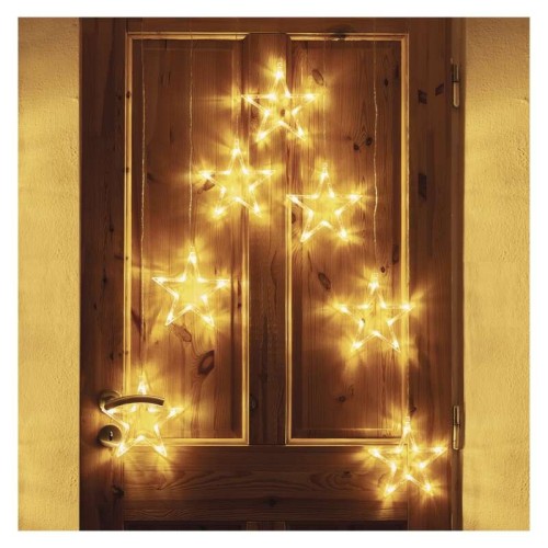 Tenda Natalizia 70 LED: 7 Stelle Luce... Tenda Natalizia 70 LED: 7 Stelle Luce...