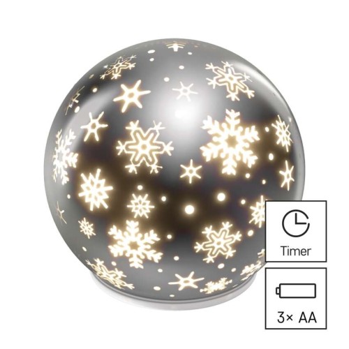 Sfera Natalizia Proiettore Fiocchi di... Sfera Natalizia Proiettore Fiocchi di...
