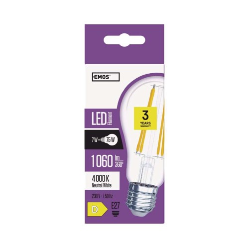 Lampadina LED filamento E27 7W (75W)...