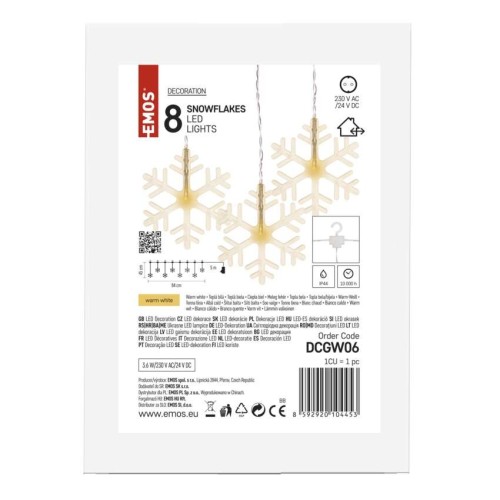 Tenda Natalizia LED: 8 Ficchi di Neve... Tenda Natalizia LED: 8 Ficchi di Neve...