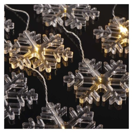 Tenda Natalizia LED: 8 Ficchi di Neve Luce Calda 84x45cm, Interno Esterno| Emos DCGW06