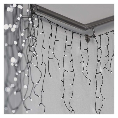 Tenda LED 200 Luci Fredde, 3.6x0.7mt,...