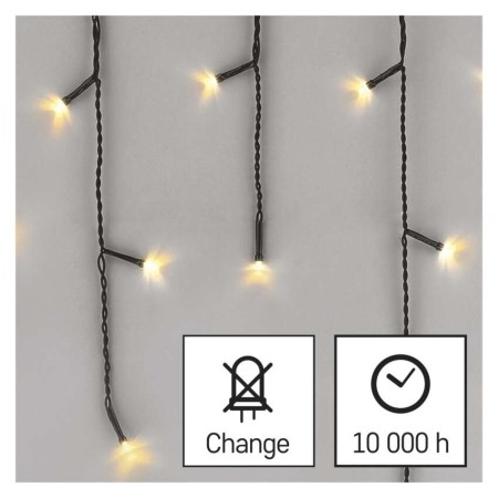 Tenda LED 200 Luci Calde, 3.6x0.7mt, 8 Giochi di Luce, Interno Esterno | Emos D4CW01